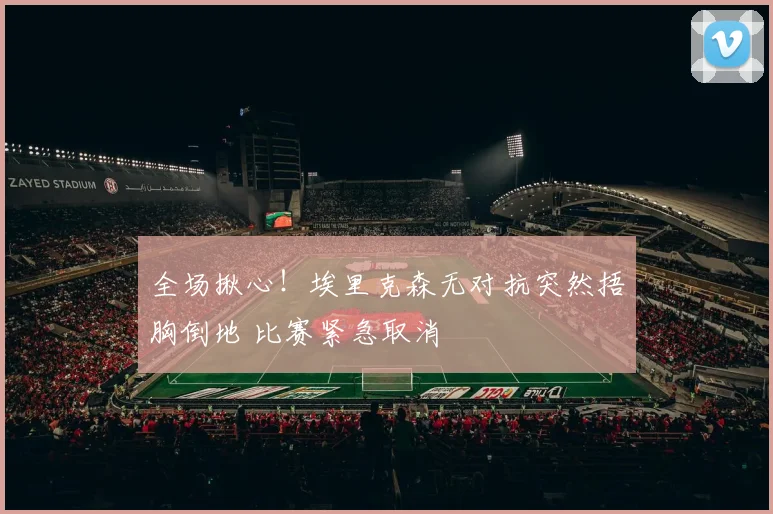 全场揪心！埃里克森无对抗突然捂胸倒地 比赛紧急取消